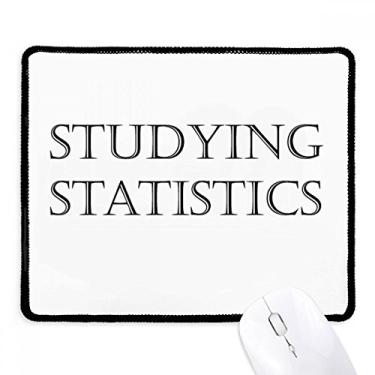 Imagem de Mouse pad de borracha para jogos com bordas costuradas para estudar estatísticas de frases curtas