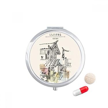 Imagem de Caixa de armazenamento de remédios em Lijiang da China com porta-comprimidos, compartimento para remédios