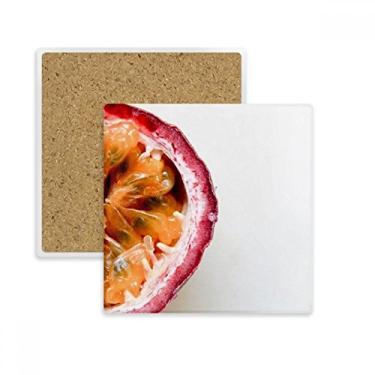 Imagem de Porta-copos quadrado com imagem de frutas tropicais Fresh Passion