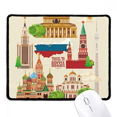 Imagem de Russia Landmark National Symbol Illustration Mousepad Tapete de borracha para jogos