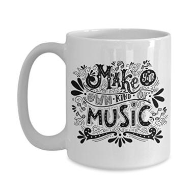 Imagem de Faça seu próprio tipo de caneca de café de música – ideia de presentes para amantes de música