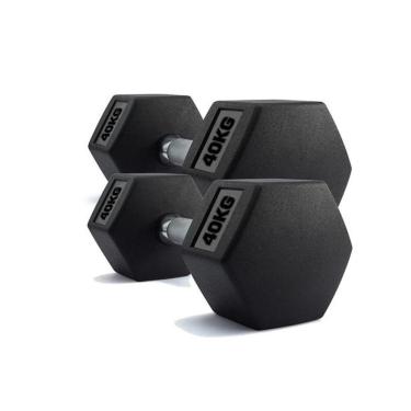 Imagem de Par de Halteres Dumbell Sextavado 40Kg Ahead Sports AS2102V