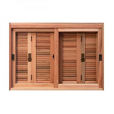 Imagem de Janela Pantográfica Lisa JE121 Esel 120cmx160cmx14cm Natural