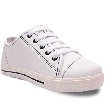 Imagem de Tenis Infantil Menina Menino Casual Masculino Feminino Moda Star 11.21 (Branco, BR, Criança de 4 a 8 anos, Numérico, 34)