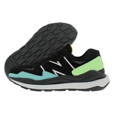 Imagem de New Balance T nis masculino 57/40, Preto/azul claro/verde - preto, 8.5