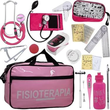 Imagem de Kit Bolsa Fisioterapia Acadêmico Goniômetro Martelo Buck Fita Antropométrica Completo Pa Med