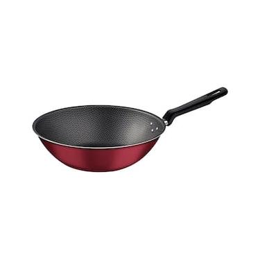 Imagem de Panela Wok Tramontina Loreto com Revestimento Interno e Externo Antiaderente Starflon Max 28 cm - Vermelho