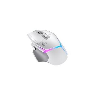 Imagem de Mouse Gamer Sem Fio Logitech G502 X Plus, RGB, 25600 DPI, 13 Botões, Switch, Branco - 910-006170