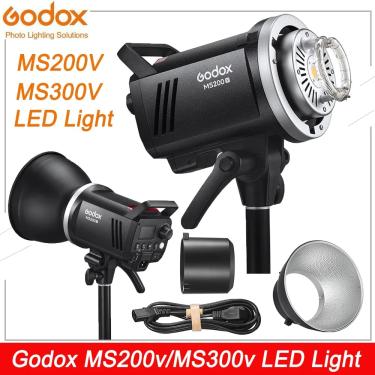 Imagem de Godox Bowens Monte LED Studio Flash  Modelagem Lâmpada  MS200V  200W  MS300V300W  2.4G  GN58  5600