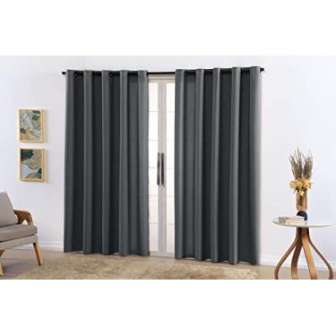 Imagem de Cortina Tecido Oxford Premium Sala Quarto Janela 3,00 X 2,20m Altura (GRAFITE)