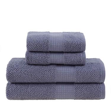 Imagem de Buddemeyer Jogo de Toalhas Melina Gigante Cinza 4 peças