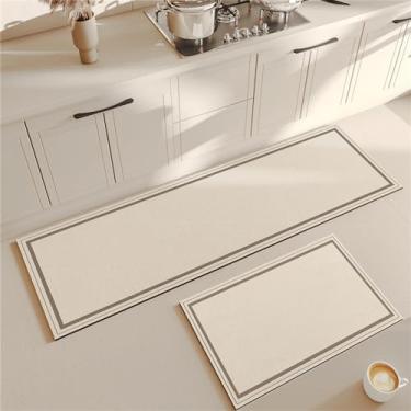 Imagem de Tapete de chão de cozinha, quarto, sala de estar, área de cabeceira longa, corredor, macio, lavável, antiderrapante, entrada de banheiro, QG9,60x120cm23,6x47,2in