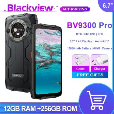 Imagem de Blackview-BV9300 PRO Rugged Mobile Phone  6 7 "Display  12GB  256GB  Helio G99  Android 13  Câmera