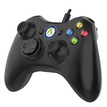 Imagem de Controle de jogo para Xbox 360, controle com fio Xbox 360 para PC, Windows 7/8/8.1/10/Microsoft Xbox360/Xbox 360 Slim USB Gamepad, Joypad com vibração dupla