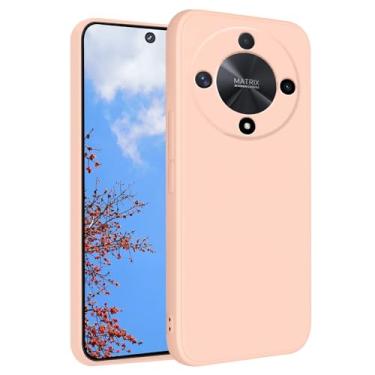 Imagem de Yarxiawin Capa para celular Honor Magic 6 Lite de silicone macia à prova de choque Honor Magic 6 Lite capa protetora roxa fina capa protetora antiimpressão digital fofa (rosa)