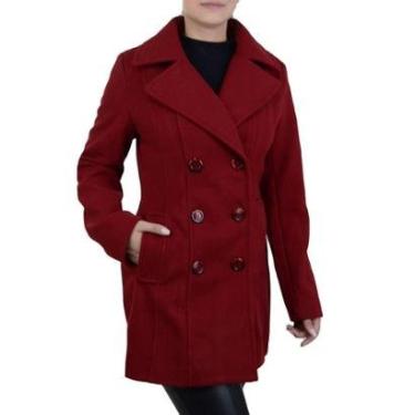 Imagem de Casaco Feminino Facinelli By Mooncity Médio Vinho - 610238-Feminino