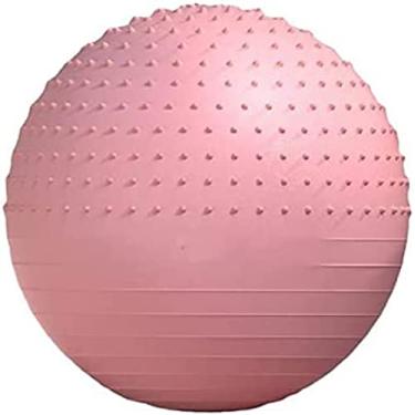 Imagem de Bola de yoga esportes bolas de fitness pilates ginásio equilíbrio fitball massagem treinamento treino perder peso crianças grávidas exercício bola, rosa, 55cm