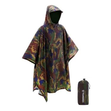Imagem de Capa de Chuva Poncho, Capa para Mochila, Cobertor para Caminhadas ao Ar Livre, Acampamento Piquenique, Tomhoo