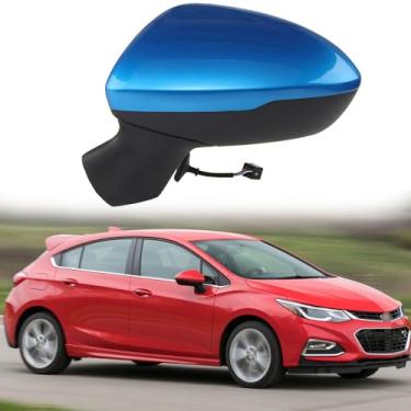 Imagem de Substituição do espelho lateral do motorista adequado para Chevrolet Cruze 2016 2017 2018 2019 espelhos laterais montagem do espelho retrovisor do carro acessórios de ajuste elétrico