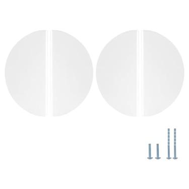 Imagem de Evionlin 4 puxadores de gaveta infantis semicirculares coloridos de liga de alumínio de 12,7 cm (12,7 cm) - puxadores de armário funcionais e funcionais