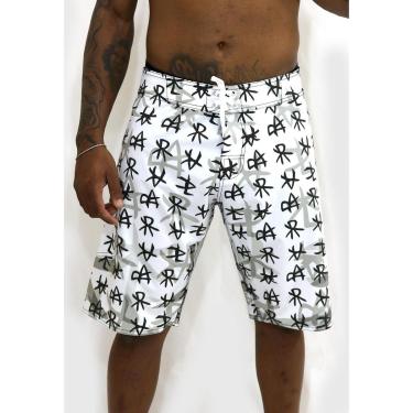 Imagem de Bermuda Surf Alkary Ideograma Japão Branca-Masculino
