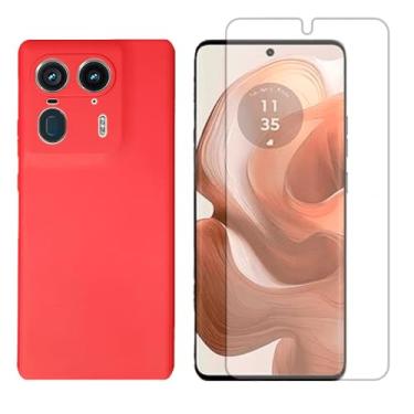 Imagem de GR Global Revolution, Capa Capinha Para Moto Edge 50 Ultra + Pelicula Hidrogel Cor:Vermelho