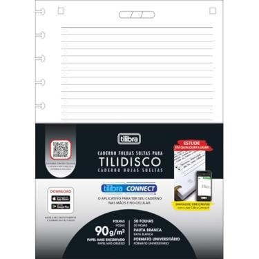 Imagem de Tilibra - Refil para Tilidisco Universitário Pautado Connect 50 Folhas