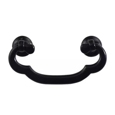 Imagem de Puxadores de gaveta de bar, puxadores decorativos vintage, maçanetas antigas de liga de zinco para móveis, caixa de madeira, baú(Black)