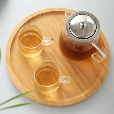 Imagem de Petisqueira Bambu Gourmet Multiuso Premium 25X25 - Ideal Para Servir Petiscos Queijos Frios- Organização - Utensílios de Cozinha - Enxoval - Decoração - Travessa - Utilidades Domésticas