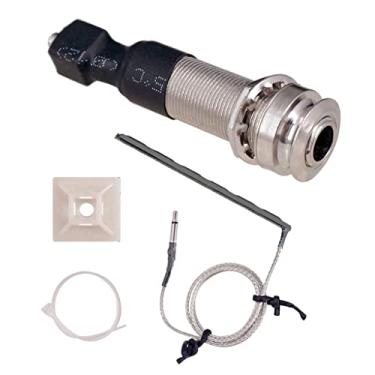 Imagem de Almencla 1 captador Piezo de guitarra acústica folk 6,35 mm conector final sem bateria
