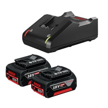 Imagem de Bosch Kit 2 Baterias GBA 18V 4Ah + Carregador GAL18V-40 Bivolt
