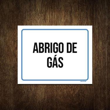 Imagem de Placa Sinalização Ambiente Abrigo De Gás 27X35