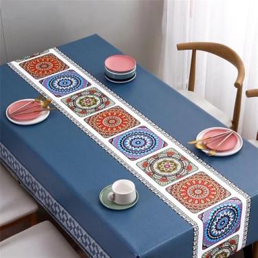 Imagem de Toalha de mesa costurada colorida à prova d'água capa de mesa de jantar festa de casamento toalha de mesa retangular decoração de cozinha para casa, ZBQ8214 (11), 140, 180 cm