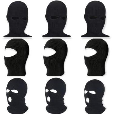 Imagem de Gorro de Motoqueiro Balaclava Touca Ninja - Macvendas , preto 1 furo 