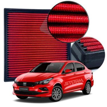 Imagem de Filtro de Ar Esportivo Fiat Cronos1.8 16v Flex ano 2017 a 2024 Precisi