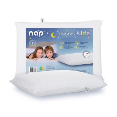 Imagem de Travesseiro Nasa Infantil Kids Criança Nap Antialérgico Anatômico Visc