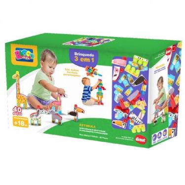 Imagem de Blocos de Montar Mais Bloco X - Dismat
