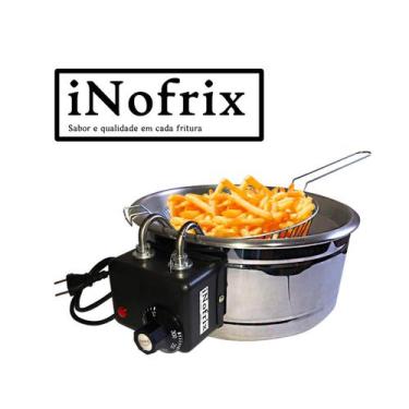 Imagem de Fritadeira Elétrica Redonda Industrial Inox Profissional 5l - Inofrix,