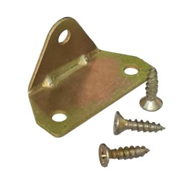 Imagem de Cantoneira Fixar Moveis 3 Furos Bicromat + Parafusos 25 Pçs - Overtime