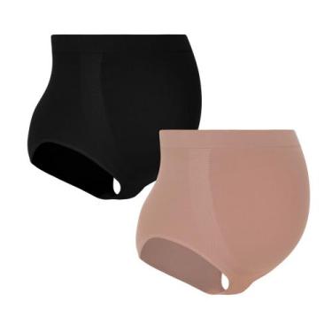 Imagem de Kit 2 Calcinhas Gestante Em Poliamida Trifil Sem Costura, Sortido, P
