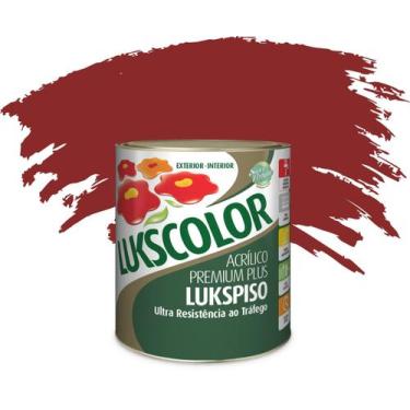 Imagem de Tinta Piso 900ml Lukspiso 1/4 Lukscolor, VERMELHO SEGURANCA