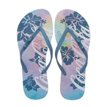 Imagem de Sandália Feminina Coca-Cola Cc4382 Hibiscus Denin, Denim, 38