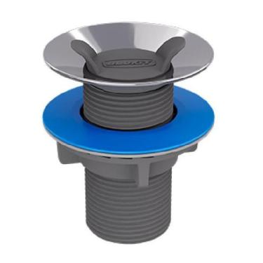 Imagem de Valvula escoamento lavatorio 7/8 55mm cromada abs inox blukit