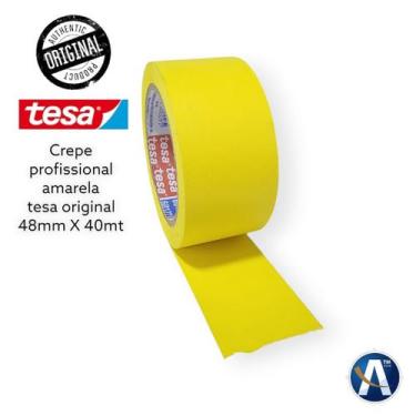 Imagem de Fita Crepe Amarela Profissional 48mmX40m Tesa