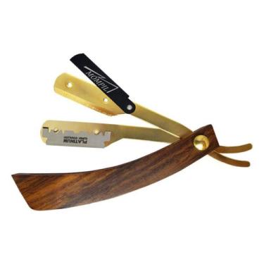 Imagem de Navalhete Navalha Profissional - Aço Inoc - Cabo Madeira - Mompil, Pro