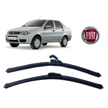 Imagem de Par de Palhetas Limpador de Parabrisa Dianteiro Fiat Siena todos até a