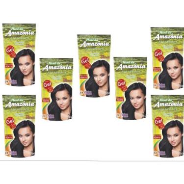 Imagem de Hene em gel amazonia 180gr pouch preto forte (preto azulado) - DIVINA 