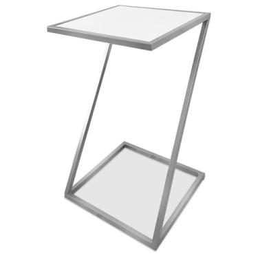 Imagem de Mesa De Canto Modelo Industrial Lateral em Z Sieger Decoração Para Sal