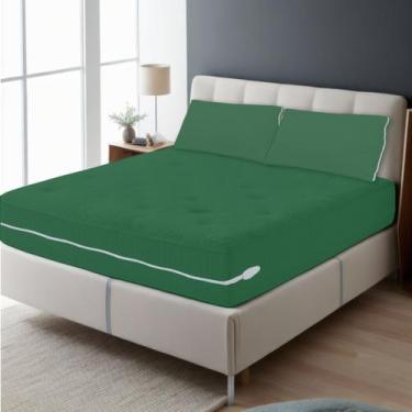 Imagem de Kit Capa Para Colchão King Size + 2 Capas de Travesseiro (Fronha) 50x7