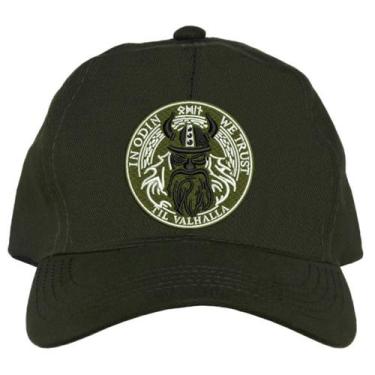 Imagem de Boné Kaluapa Deus Nórdico Odin, Unissex, Verde, Único